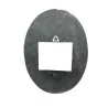 30 cm oval musical clock in slate