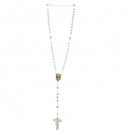 Rosary Water of Lourdes with glass beads