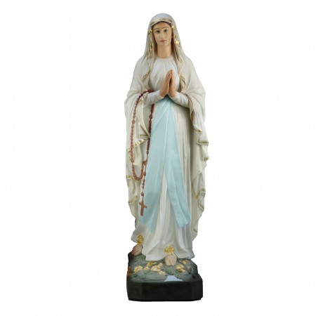 160cm resin statue of Our Lady of Lourdes decorated
