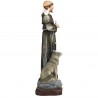 Statua in resina di San Francesco d'Assisi di 53 cm