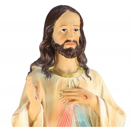 Statue en résine de Jésus Miséricordieux de 60cm