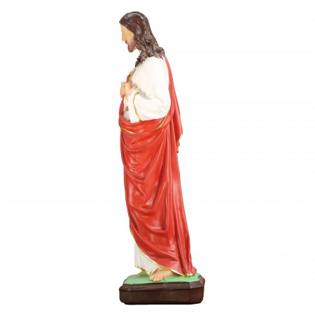 Statua in resina di 50 cm del Sacro Cuore di Gesù