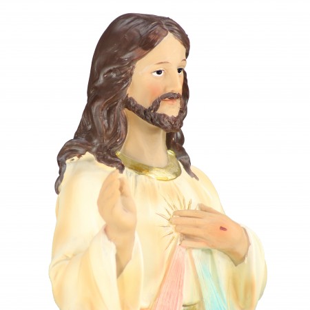 Statue en résine de Jésus Miséricordieux de 45cm