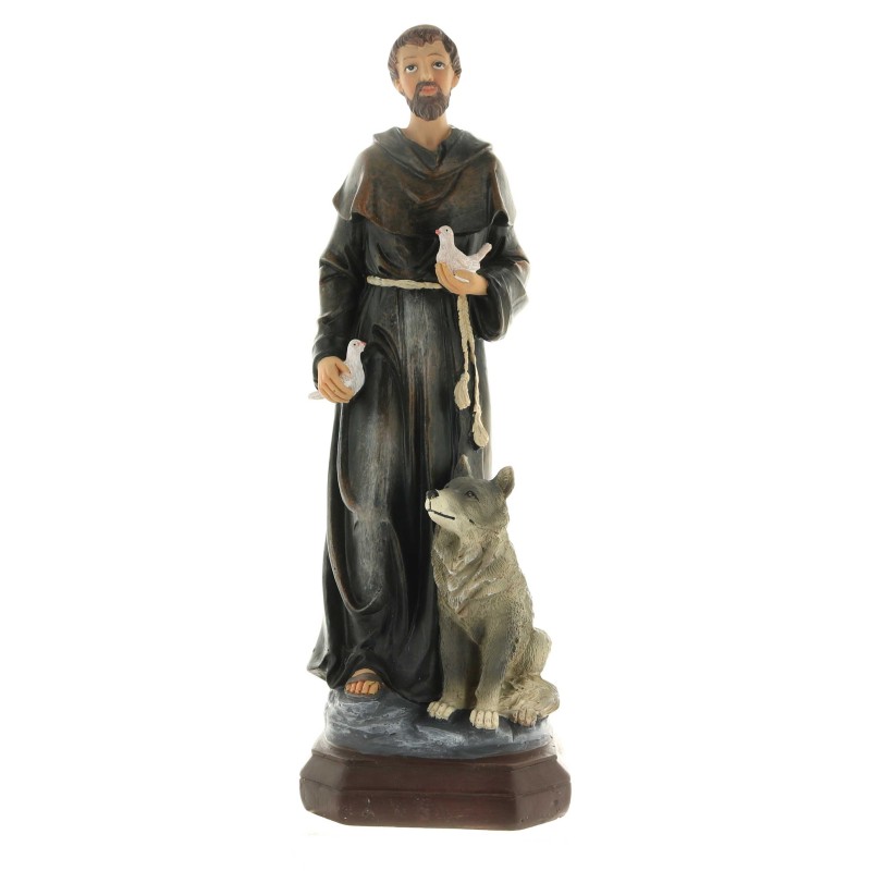 30cm resin statue of Saint Francis of Assisi