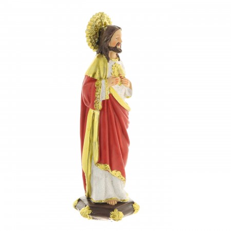Statua in resina di 20 cm del Sacro Cuore di Gesù