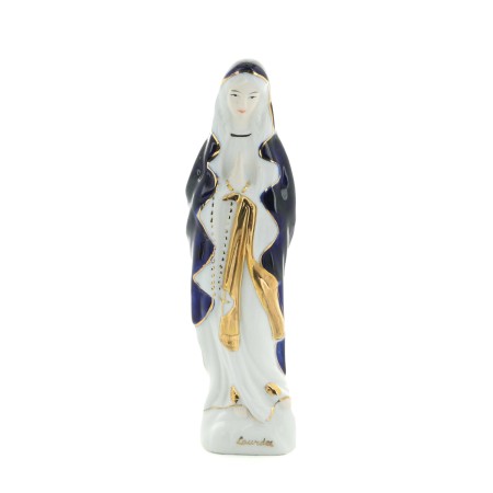 Statua in porcellana di Nostra Signora di Lourdes 16 cm