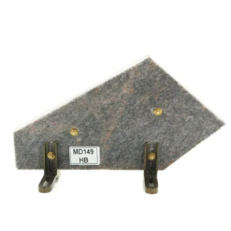 Plaque funéraire en granit avec illustration de l'Apparition 16x27cm