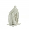 Statua della Sacra Famiglia in alabastro bianco 17 cm