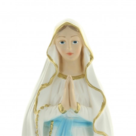 Statua in resina colorata di Nostra Signora di Lourdes 30 cm
