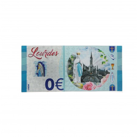 Collector's ticket of the Sanctuary of Lourdes