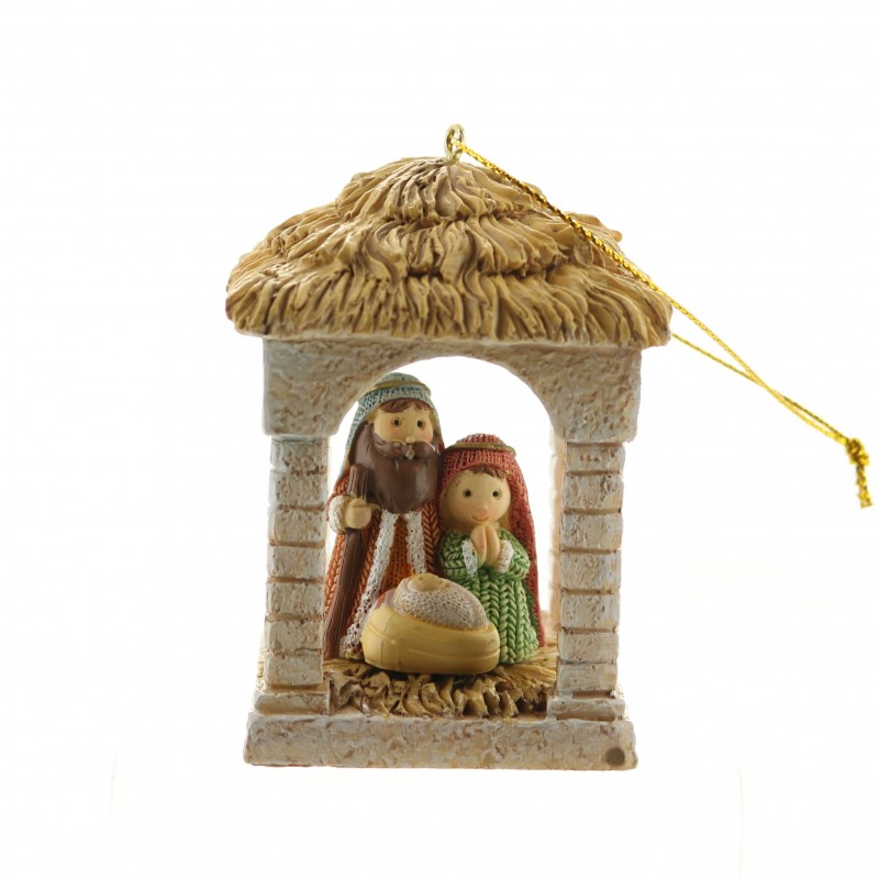 Presepe in resina di 7 cm con 4 soggetti