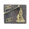 Plaque Funéraire de l'Apparition de Lourdes en granit 10x12cm