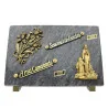 Targa funeraria dell'Apparizione di Lourdes con due interezze 20x30cm