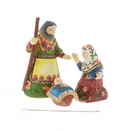 Set of three Russian Doll style crib figures