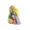 Nativity scene in colored resin of the Holy Family 7cm