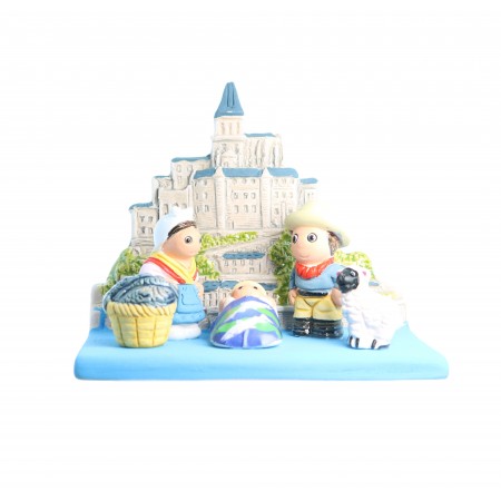 Culla in ceramica di Mont Saint Michel
