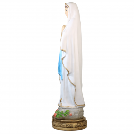 Statua in resina da 80 cm di Nostra Signora di Lourdes