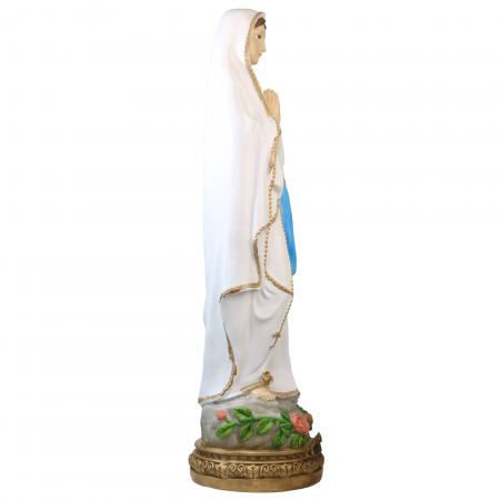 Statua in resina da 80 cm di Nostra Signora di Lourdes