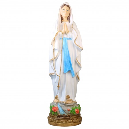 Statua in resina da 80 cm di Nostra Signora di Lourdes