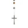 8mm Indian Agate rosary with water center piece