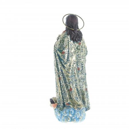 22cm Statue of the Immaculate Conception in coloured resin