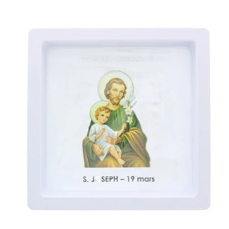 St. Joseph stone bracelet with display box