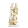 Statue of the Holy Family in stone and resin 17cm