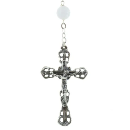Rosario d'argento con pietre incrinate 7 mm