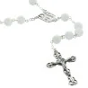 Rosario d'argento con pietre incrinate 7 mm