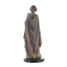 Statue of Saint Joseph with child in coloured resin 31cm