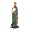 Statue of Saint Joseph with child in coloured resin 22cm