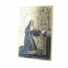 Religious frame of Saint Rita in wood with mosaic effect 10x15cm