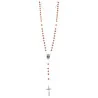 Water of Lourdes rosary with glittering grains