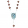 Water of Lourdes rosary with glittering grains