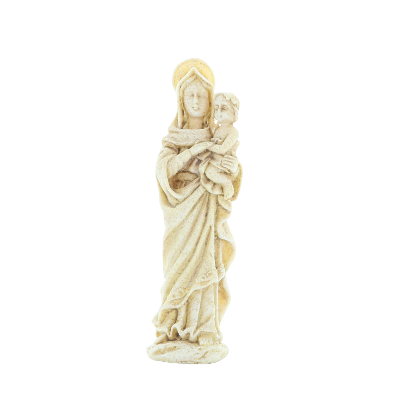 Statue de la Vierge à l'enfant de 10cm en résine
