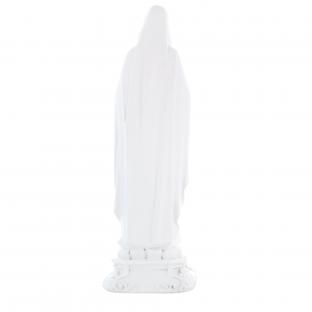 Statue de Notre Dame de Lourdes en résine paillettés de 22cm