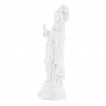Statua del Sacro Cuore di Gesù in pietra e resina glitterata 22 cm