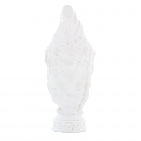 Statua della Vergine Miracolosa in pietra e resina 21 cm