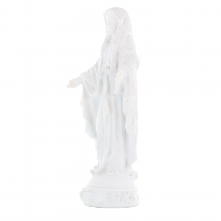 Statue de la Vierge Miraculeuse en pierre et résine de 21cm