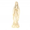 Statue of Our Lady of Lourdes in beige resin 30cm
