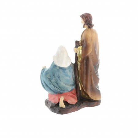Statue of the Holy Family in resin 9cm