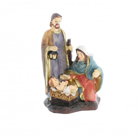 Statue of the Holy Family in resin 9cm