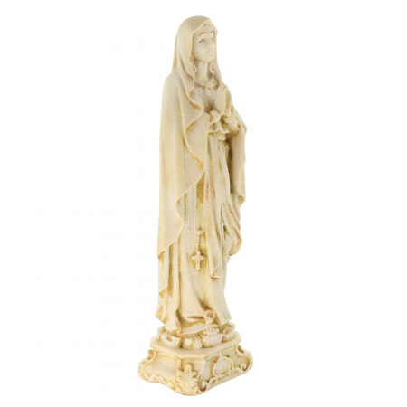 Nostra Signora di Lourdes in resina glitterata 40 cm