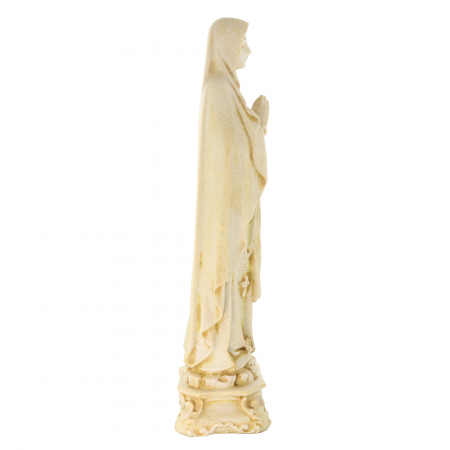 Our Lady of Lourdes glitter resin statue 40cm