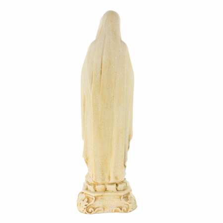 Nostra Signora di Lourdes in resina glitterata 40 cm