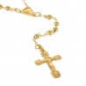 Gold Lourdes rosary 375/1000