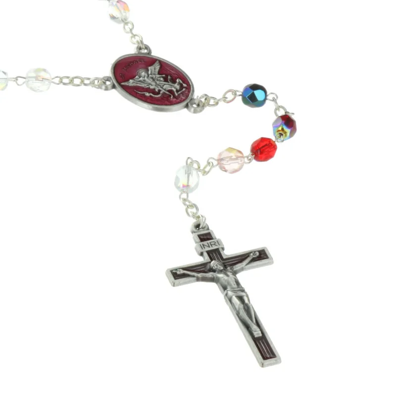 Saint Michael Rosary with a decorated box