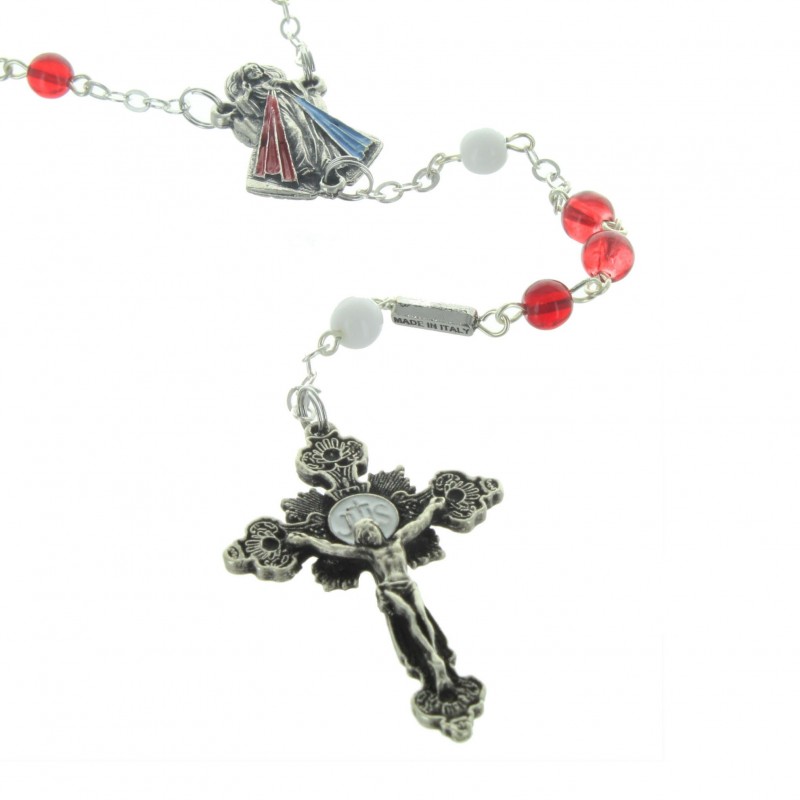 Chapelet de Jésus Miséricordieux en verre Chapelet de Jésus Miséricordieux en verre