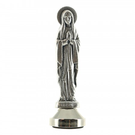 Statua magnetica della Madonna di Lourdes in metallo