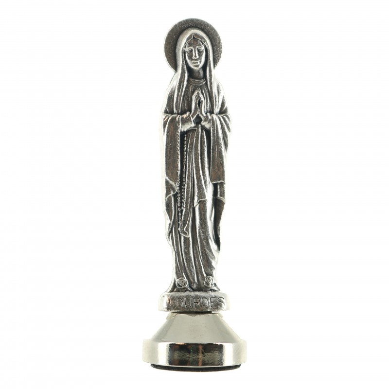 Statue magnétique Notre dame de Lourdes en métal